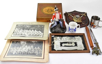 Various militaria and other collectibles, to include a WWII bayonet,...