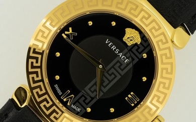 Versace - Watch Daphnis Black IP Gold Case Swiss Made - "NO RESERVE PRICE" V16050017 - Women - NEW