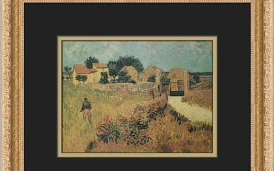Vincent Van Gogh Farmhouse in Provence Arles Custom Framed Print