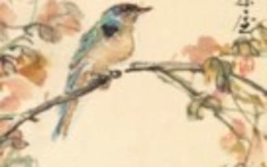WANG YACHEN (1894-1983), Small Bird and Autumn Leaves