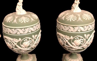 Wedgwood - Urn (2) - Neoclassical - Porcelain