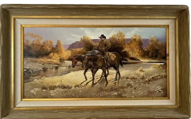 Western Oil Painting by Hector Morales