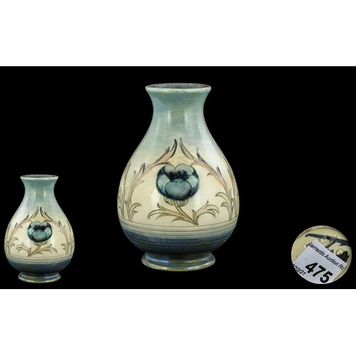 William Moorcroft Small ' Salt Glaze ' Baluster Shaped Vase ...