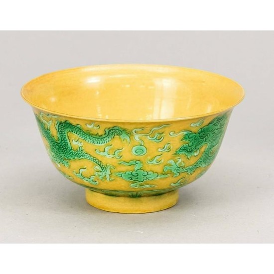 Yellow-ground dragon bowl