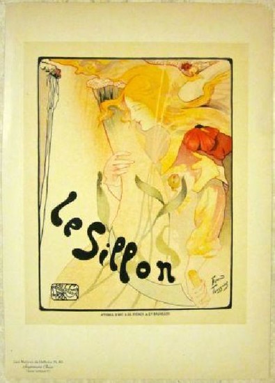 PRICE CUT 2X!! 1897 BEGIAN – LE SILLON – ART NOUVEAU