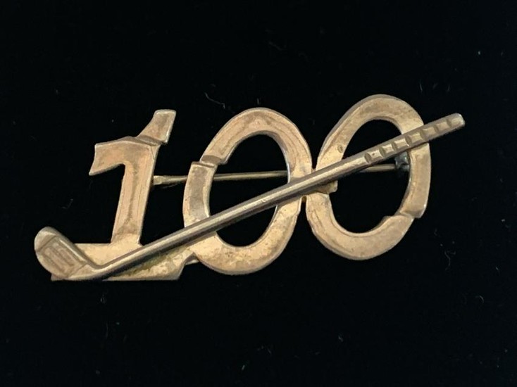 100 YEAR STERLING HOCKEY PIN