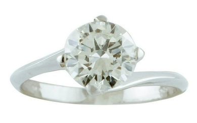 1.43ct Diamond, 18k White Gold, Solitaire Ring