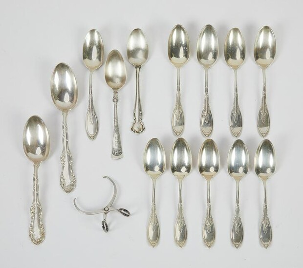 (15 pcs) Victorian sterling silver flatware