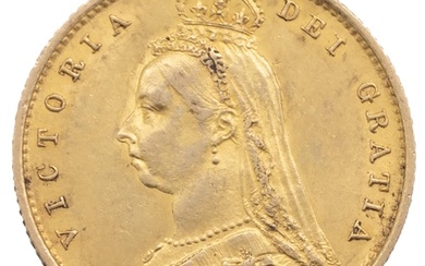 1887 Queen Victoria 'Jubilee Head' gold Half Sovereign, Lond...