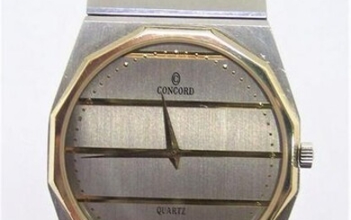 18k & S/Steel CONCORD MARINER SG Mens Quartz Watch 15