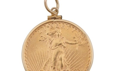1924 US $20 SAINT-GAUDENS GOLD COIN PENDANT
