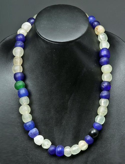 19th C. African Necklace - Old Dutch Trade Glass Beads