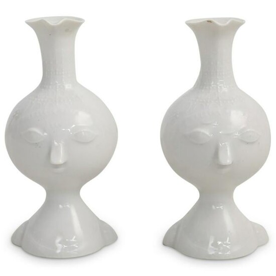 (2 Pcs) Bjorn Wiinblad Rosenthal Porcelain Vases