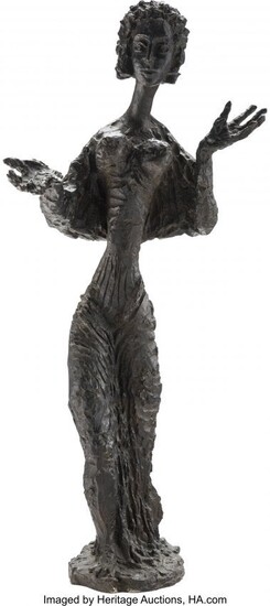 27076: Apeles Fenosa (Spanish, 1899-1988) Femme Bronze