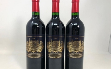3 Bottles Château Palmer Margaux 1996