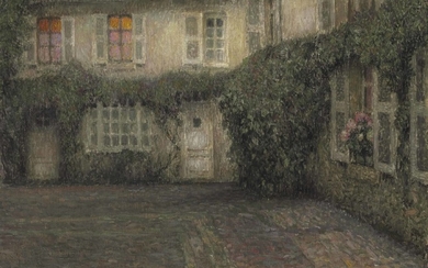 Henri Le Sidaner (1862-1939), Le soir sur la maison