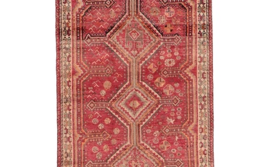 4'9 x 8'5 Hand-Knotted Persian Shiraz Area Rug