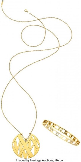 55076: Gold Jewelry, Tiffany & Co. The 18k gold Atlas