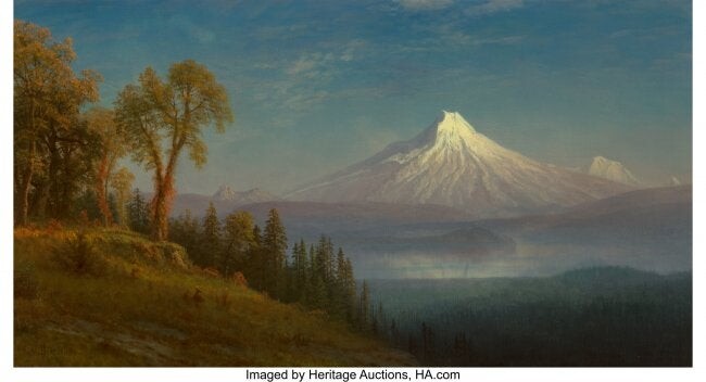 67076: Albert Bierstadt (American, 1830-1902) Mount St.