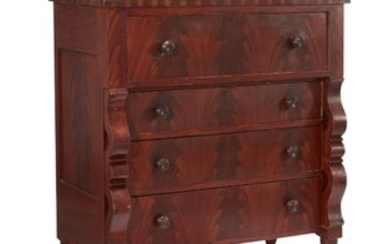 Classical grain-painted chest of drawers Attributed to John Rupp...