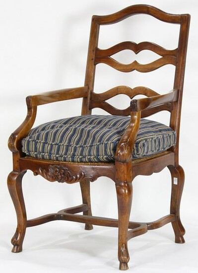 A French Provincial armchair