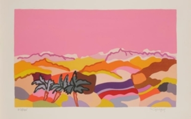 Charles LAPICQUE (1898 1988) Le Sahara, 1962 Litho…