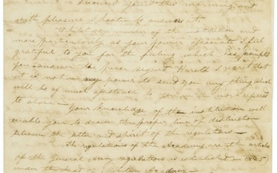 An early letter from West Point, JEFFERSON DAVIS, 29 FEBRUARY 1828