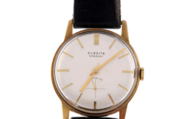 EVERITE - a gentleman's 9ct yellow gold Embassy wrist watch. View more details