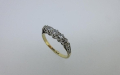 A five stone diamond ring
