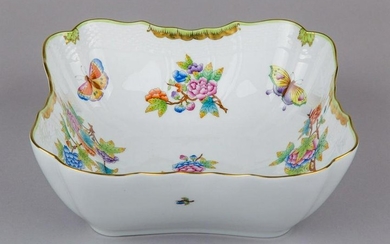 Herend Queen Victoria Square Shaped Salad Bowl
