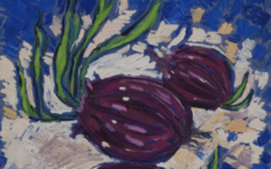 Judy Rifka "Untitled (Onions)" oil on