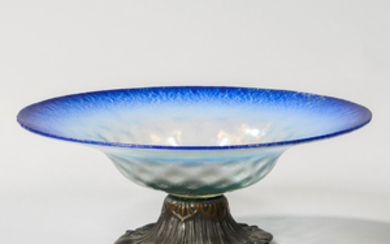 Louis C. Tiffany Furnaces Inc. Favrile Glass Pastel Bowl with Mount