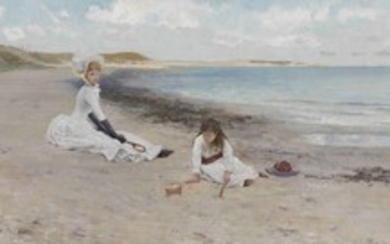 William Henry Lippincott (1849-1920), Nantucket Beach, Idle Hours