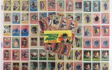 83PC 1966 Topps Green Hornet Stickers Display Box
