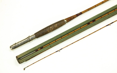 9', D.H. EDES KOMPAK FIVE SIDED CASTING ROD, WITH TWO TIPS
