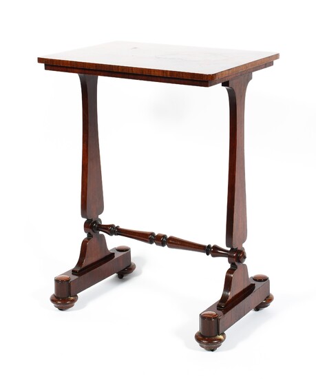 A 19th century rosewood occasional table of rectangular form