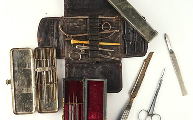 A COLLECTION OF SURGICAL INSTRUMENTS