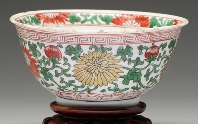 A Chinese famille verte bowl for the South East Asian market...