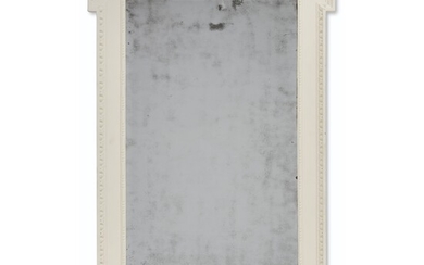 A GEORGE III WHITE-PAINTED PICTURE-FRAME MIRROR