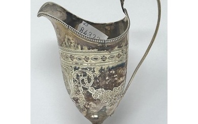 A George III silver cream jug, London 1792