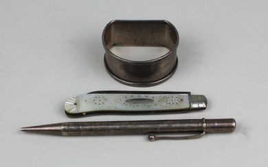 A George V silver bladed fruit knife