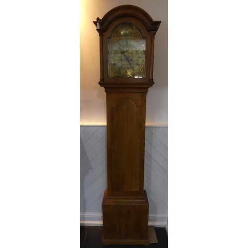 A Georgian oak 8-day Longcase Clock, signed Thomas Hall, Rum...