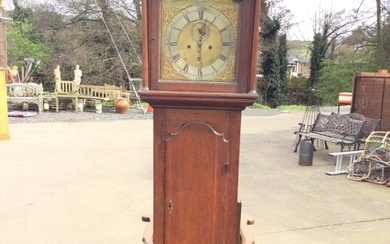 A Georgian oak longcase clock by David Mudie of Forfar,...