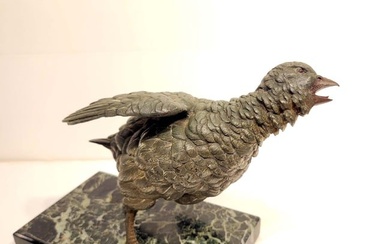 A Large Vienna Bronze Quail Bird