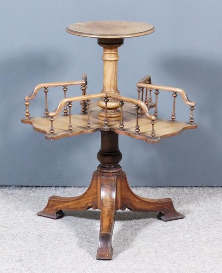 A Late Victorian Walnut Book Table, by Howard &...