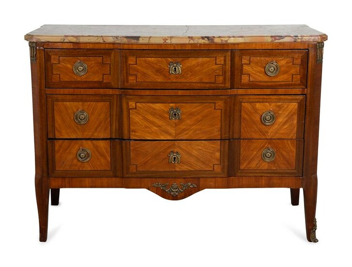 A Louis XV/XVI Transitional Style Kingwood and