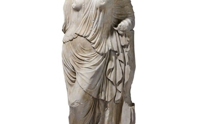 A Neoclassicistic marble statue based on the high-classical paradigm of the Aphrodite of the