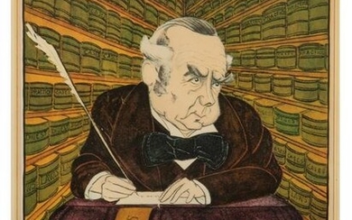 A Set of Ten Lithograph Caricatures of British Lawyers