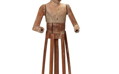 A Spanish Colonial santos cage doll