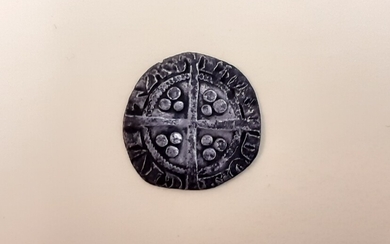 A United Kingdom Henry IV silver half penny coin, c. 1399-1412, approx. 6gr.